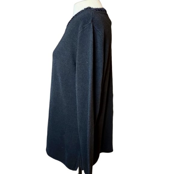 Draper's and Damon's Crochet Neck Sweater - Picture 3 of 5